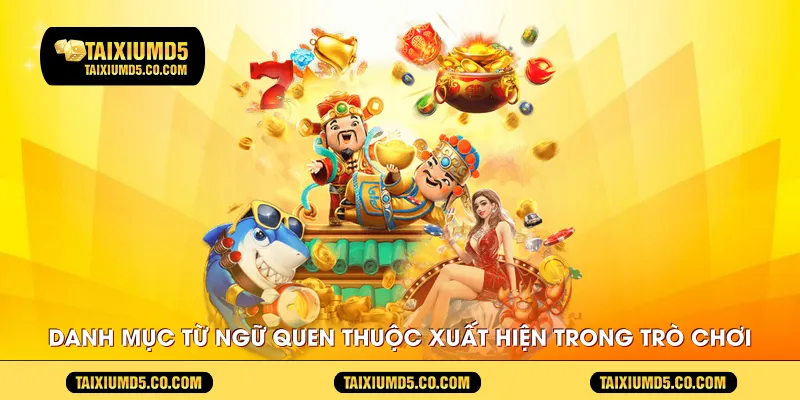 Danh mục từ ngữ quen thuộc xuất hiện trong trò chơi