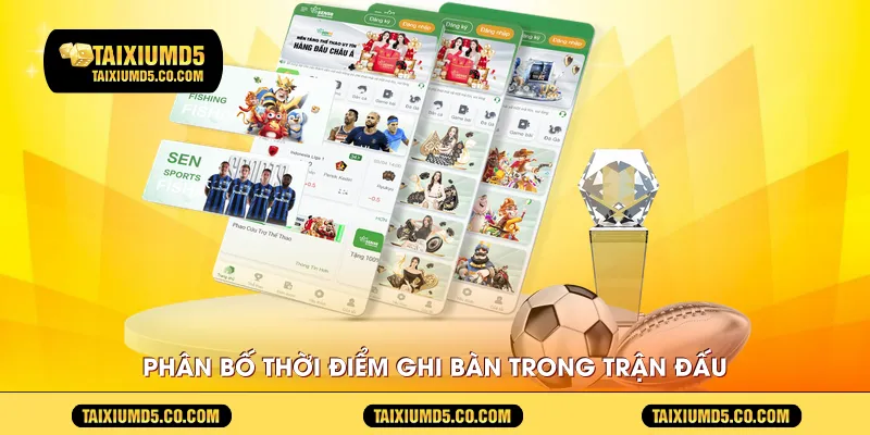 Phân bố thời điểm ghi bàn trong trận đấu